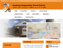 Tablet Screenshot of goodrichisd.net